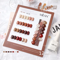 Vente flash, magnifique ensemble de vernis à ongles UV en gel de 12 couleurs roses, avec lampe LED/UV, formule non toxique, flacon pour usage professionnel en salon de manucure