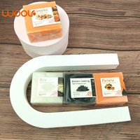 Sabun Mandi Wajah dan Tubuh dari Minyak Esensial Murni Beras, Bambu, Kunyit, dan Arang