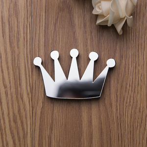 Autocollants muraux en miroir 3D DIY pour la décoration de la maison, couronne en acrylique, diamant, papillon, <span class=keywords><strong>série</strong></span> de ponctuations EVA pour mariage - Product Image 1