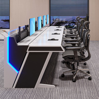 Poste de travail modulaire moderne pour bureau, nouvelles consoles informatiques pour salle de contrôle en Chine, nouvelle solution de console pour centre de contrôle