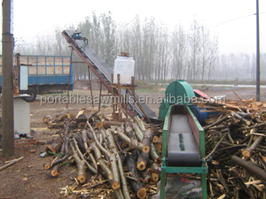 Gran venta 216 218 Motor diesel Tambor móvil Rodillo Control PLC Tambor chino de gran capacidad Astilladora de madera para la venta - Product Image 5