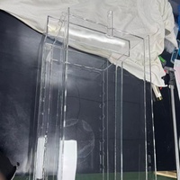 Crucible en verre de quartz carré transparent résistant aux UV, à haute température et à la corrosion, personnalisé pour laboratoire