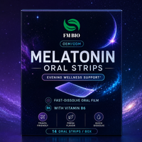 OEM ODM Bandes de mélatonine à croquer, saveur menthe, enrichies en Vitamine B6, pour soin nocturne