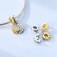 Charmes MULA, perles en argent 925, soleil, étoile, arbre généalogique, trèfle à quatre feuilles, pendentif pour bracelet, collier, bricolage, bijoux originaux pour femme