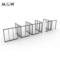 Cloison de bureau exécutive moderne en verre pleine hauteur avec cadre en aluminium insonorisé M&W Professional