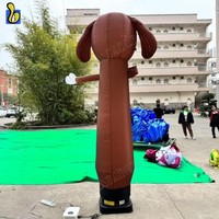 Nouveau design, impression personnalisée, ballon gonflable en forme de chien agitant les bras, Air Dancer