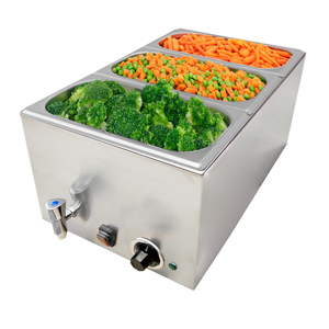 SUNMAX Commercial 1200W Comptoir professionnel en acier inoxydable Bain <span class=keywords><strong>Marie</strong></span> pour la restauration et les restaurants - Product Image 3