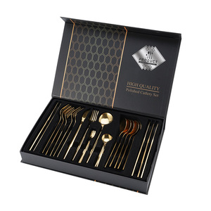 Juego <span class=keywords><strong>de</strong></span> Cubiertos Modernos <span class=keywords><strong>de</strong></span> Estilo Europeo en Caja <span class=keywords><strong>de</strong></span> Regalo Magnética, Cubertería <span class=keywords><strong>de</strong></span> <span class=keywords><strong>Acero</strong></span> <span class=keywords><strong>Inoxidable</strong></span> <span class=keywords><strong>de</strong></span> Lujo para Regalos, Venta al Por Mayor - Product Image 1