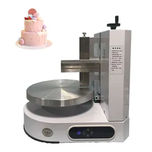 Automation Home Round Coating Cake Cream Smoothing Machine Cake Coating Filling Machine per decorare torte