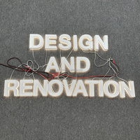 Enseigne Murale LED Lumineuse Personnalisée en Acrylique 3D avec Lettres en Relief pour Boutique, Bureau et Marque Commerciale