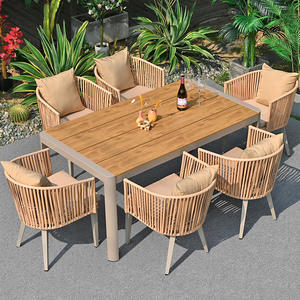 Conjunto <span class=keywords><strong>de</strong></span> <span class=keywords><strong>Mesa</strong></span> <span class=keywords><strong>y</strong></span> <span class=keywords><strong>Sillas</strong></span> <span class=keywords><strong>de</strong></span> Mimbre <span class=keywords><strong>de</strong></span> Estilo Nórdico Personalizado para Jardín, Patio o <span class=keywords><strong>Terraza</strong></span> - Product Image 2