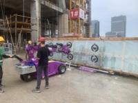 Machine à clapet de verre, capacité de 60 kg, 800kg, hauteur de levage de 5m, pierres, lames de marbre, chariot en granit, levage sous vide