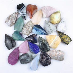 Piedra Curativa Natural en Oferta, Cristal Pulido de Materiales Mixtos, Adorno de Rubí para Decoración - Product Image 3