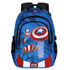 คารัคเตอร์มาเนียสำหรับ Marvel Captain America Gears-PLUS กระเป๋าเป้สะพายหลังสำหรับวิ่ง สีฟ้า - Product Image 2