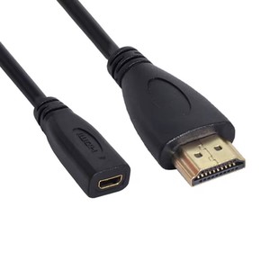 Câble adaptateur <span class=keywords><strong>Micro</strong></span> <span class=keywords><strong>HDMI</strong></span> femelle vers <span class=keywords><strong>HDMI</strong></span> mâle de 20 cm pour tablette et téléphone portable - Product Image 2