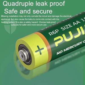 PUJIMAX 40pcs 1.5v <span class=keywords><strong>r6p</strong></span> aa סוללות 40pcs חד פעמי 2a 1.5v סוללה יבשה aa פחמן סוללות עבור פנס צעצוע מכוניות - Product Image 3