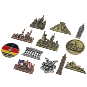 Imán de Refrigerador con Relieve 3D de Lugares Emblemáticos del Mundo, Aleación de Zinc, Recuerdo de Nueva York, Roma, Londres, Sídney, Venta al por Mayor, Regalo - Product Image 1
