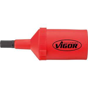 VIGOR - V3339 1/2 ''VDE zócalo Destornillador hexagonal 78mm - EAN 4047728033398 HAND SOCKETS 1/2" - Product Image 3