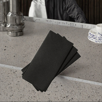Serviettes de table imprimées en papier Airlaid 1 pli, en pâte de bois vierge colorée, écologiques, pour restaurant - Offre Spéciale