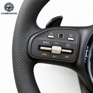Volante Deportivo de Cuero y Gamuza para W204/W205/W213/W219/W222/A45/E63/GLE/GLS// GT/C63/E63/S63/G63-380mm - Product Image 6
