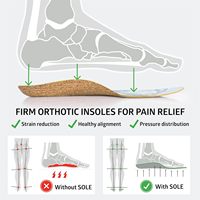 Semelles intérieures en mousse performante pour soutien de la voûte plantaire - Semelles intérieures sportives confortables et moulées sur mesure pour hommes/femmes 5/7