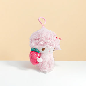 Llavero Adorable de <span class=keywords><strong>MINISO</strong></span> con Diseño de Piano y Abrazo de Fresa de <span class=keywords><strong>Sanrio</strong></span>, Perfecto para Decorar Bolsos y Llaves, Juguete Suave Personalizable - Product Image 2