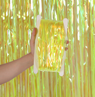 Rideau de pluie transparent pour décoration de fond photo, idéal pour anniversaires, mariages, remises de diplômes, festivals, vacances et événements thématiques