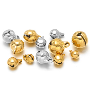 จี้กระดิ่งเล็ก 5 มม. 6 มม. 8 มม. 10 มม. |   จี้สแตนเลสสตีลชุบทอง 18K PVD สำหรับทำสร้อยข้อมือ สร้อยคอ DIY - Product Image 1