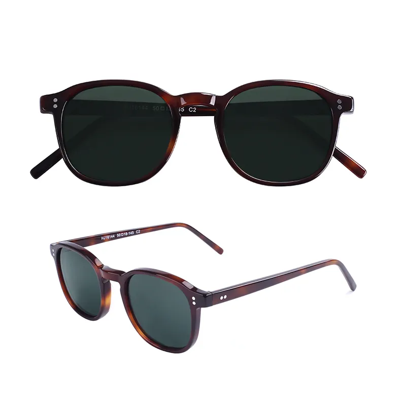 Factory Direct Brand Polarized Sun Glasses Acetate Frame Sunglasses