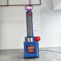 Machine d'arcade King of the Hammer, testeur de force de frappe à monnayeur, logo personnalisé pris en charge pour centre de jeux d'arcade