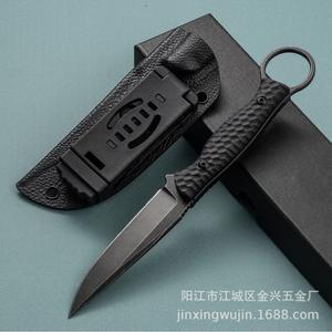 Cuchillo Táctico de Hoja Fija para Dropshipping en Shopify, Acero Inoxidable 9CR13, Mango G10, Funda K, Cuchillo para Supervivencia, Camping y Caza al Aire Libre - Product Image 3