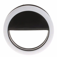 Anneau lumineux LED pour selfie avec fonction de charge pour téléphone portable - Accessoires de lampe à clip LED pour selfie