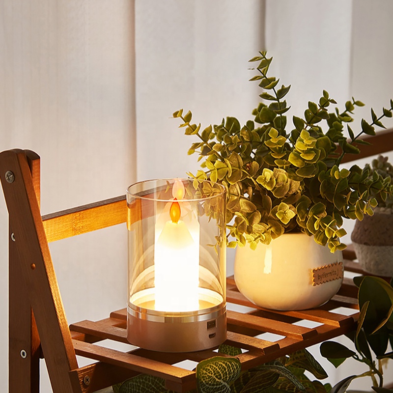 Electric candle light Newest Trends Dv12v Home Usb Warm Living Room Light led candles lights