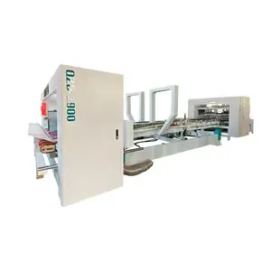 Automatic corrugated Carton fold Box Folder Gluer For 4 6 corner machine