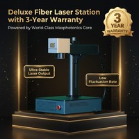 Nouvelle Station Laser Fibre de Luxe avec Garantie de 3 Ans, Machine de Marquage Laser Mini ETF Core à Sortie Ultra Stable, CNC de Bureau pour Métal DXF DST