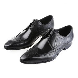 Chaussures en cuir pour hommes de style britannique avec motif gaufré, chaussures de travail pour hommes, chaussures en cuir décontractées de haute qualité, grandes tailles - Product Image 2