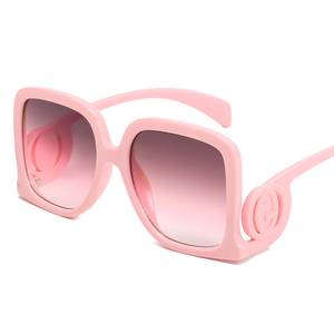 Nouvelles <span class=keywords><strong>Lunettes</strong></span> de Soleil Tendance <span class=keywords><strong>2023</strong></span> pour <span class=keywords><strong>Femme</strong></span>, Carrées, Protection UV400, Luxe, PC, Grandes Marques, Surdimensionnées - Product Image 4