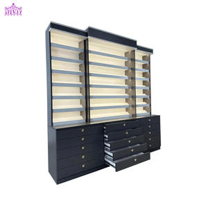 Speway di alta qualità altri mobili salone personalizzato illuminazione a Led in legno salone di bellezza prodotti per la cura delle unghie smalto da parete vetrina - Product Image 4