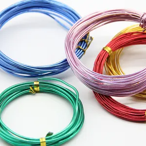 Fabrik preis Diy Craft Twisted Coloured Aluminium Wire/Twisted Wire Jewelry