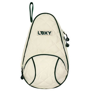 Sac de raquette de tennis et de pickleball multifonctionnel en coton recyclé avec sangle réglable, sport de plein air, bandoulière, mode décontractée - Product Image 1