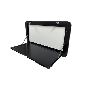 Table de pique-nique extérieure de camping-car de <span class=keywords><strong>caravane</strong></span> noire super forte pour manger et cuisiner avec une capacité de chargement durable - Product Image 5