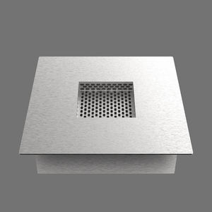 Panel Plateado Nuevo AMS50, <span class=keywords><strong>Chimenea</strong></span> de Bioetanol Empotrada Cuadrada, Decoración Metálica para Exteriores, para Sala de Estar, Vestíbulo u Oficina - Product Image 5