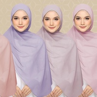Hijabs carrés pour femmes musulmanes, modèle mode personnalisé, en voile premium à impression numérique motif feuille d'argyle, coupe-vent, séchage rapide, respirant