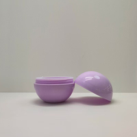 Pot en plastique rond à double couche de 5g/25g/50g/80g pour produits de soin et de beauté