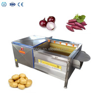 Machine à éplucher commerciale Pomme de terre manioc brosse rouleau machine à laver convient aux cantines scolaires