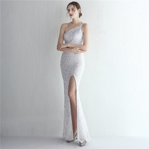 Vestido <span class=keywords><strong>de</strong></span> Noche <span class=keywords><strong>de</strong></span> Lentejuelas con Tirantes Finos y Abertura, Hecho a Mano, para <span class=keywords><strong>la</strong></span> Cena <span class=keywords><strong>de</strong></span> <span class=keywords><strong>la</strong></span> <span class=keywords><strong>Reina</strong></span> - Product Image 2