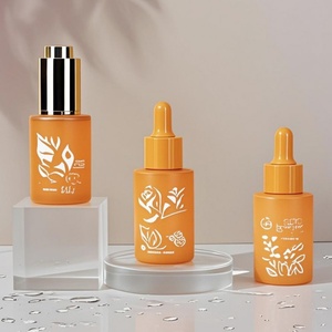 ขวดแก้วหยดสีแฟนซีแบบกำหนดเองได้ เนื้อสีส้มด้าน ขนาด 1 ออนซ์ 30 มล. 20 มล. สำหรับบรรจุเซรั่มบำรุงผิวหน้าและน้ำมันหอมระเหย - Product Image 1