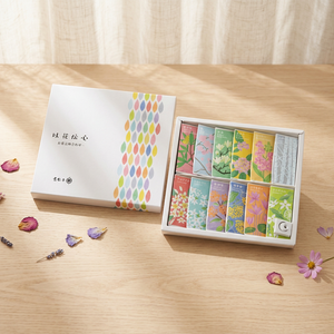 Kosaido Ikadenshin Aromatic Japanese Wood Incense Set 12 Varieties 6 <b>Sticks</b> Each with Bamboo Roasted Incense Holder All-Season - Product Image 4