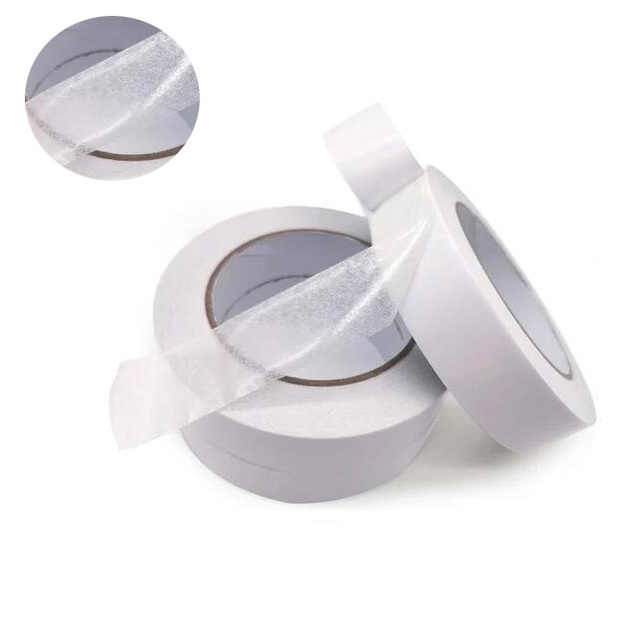 Strong Adhesive Double Sided Non Woven Tape with Excellent Adhesion to Rough Surfaces Polypropylene and Foam Bodies