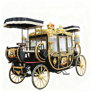 Calèche électrique à l'effigie des armes royales européennes pour les visites de châteaux, les centres de villégiature et les expositions commerciales - Product Image 1